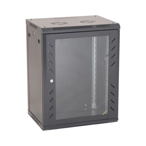 Rack perete 15U 19' 600x450, capacitate incarcare 80 Kg, negru - ASYTECH Networking ASY-15U-6045W