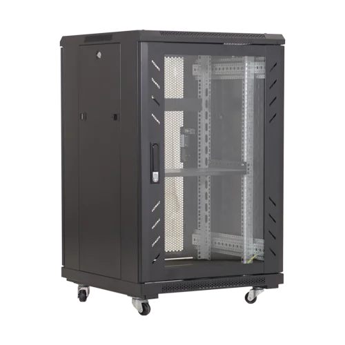 Rack podea 27U 19' 600x800, capacitate incarcare 500 Kg, negru - ASYTECH Networking ASY-27U-6080E