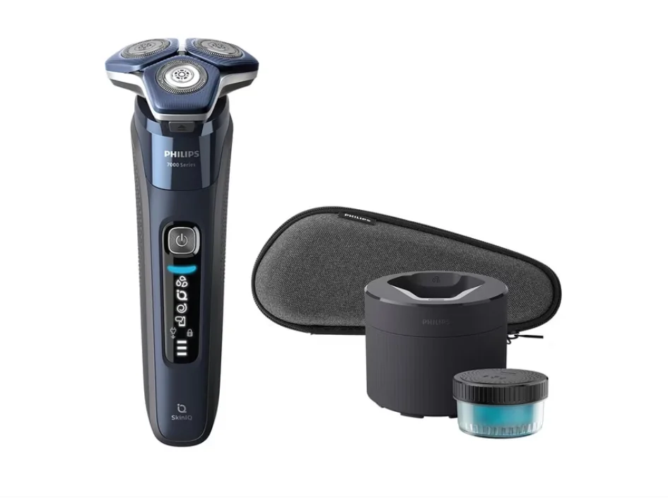 Aparat de Ras PHILIPS Shaver Series 7000 S7886/55, Acumulator, Autonomie 60 min, SkinIQ, Negru Philips