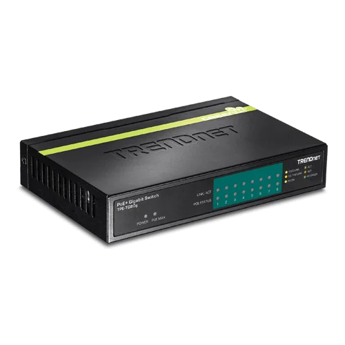 Switch 8 porturi Gigabit PoE/PoE+ 123W - TRENDnet TPE-TG80G