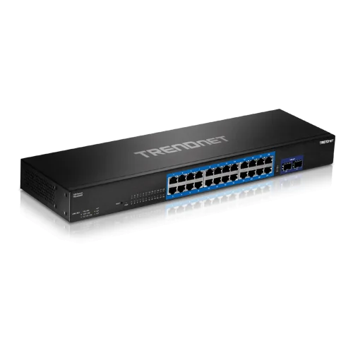 Switch 24 porturi Gigabit, 2 porturi SFP+ 10G - TRENDnet TEG-30262