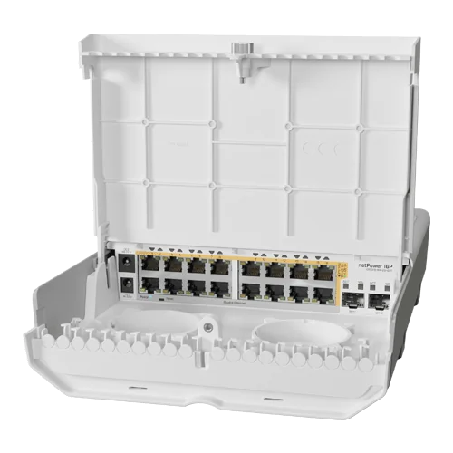 Smart Switch outdoor 16 x Gigabit PoE-Out, 2 x SFP+ - Mikrotik CRS318-16P-2S+OUT Mikrotik