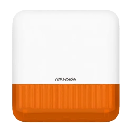 Sirena wireless AX PRO de exterior cu flash, led Portocaliu, 868Mhz - HIKVISION DS-PS1-E-WE-O Hikvision