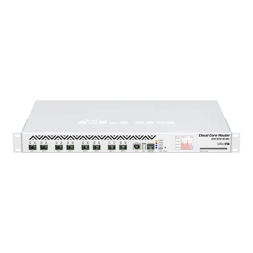 Cloud Core Router, 8 x SFP+, 1 x Gigabit, RouterOS L6, 1U - MikroTik CCR1072-1G-8S+