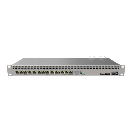 Router 13 x Gigabit, RouterOS L6, 1U, Dual PSU - MikroTik RB1100x4 Mikrotik