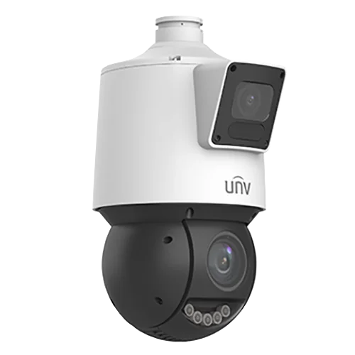 Camera Dual-lens IP, PTZ, 4MP, 25X, IR100m&WL30m, AutoTracking, Audio, Alarm, PoE, IP66 - UNV IPC94144SFW-X25-F40C Uniview