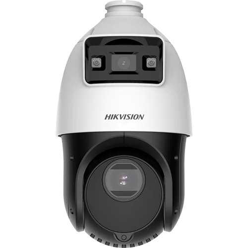 TandemVu, DarkFighter si ColorVu - camera IP, 4MP, lentila 2.8mm SI 4.8~72mm, 15X, WL 30m, IR 100m, Audio, Alarma, PoE+, IP66 - HIKVISION DS-2SE4C415MWG-E14F0 Hikvision