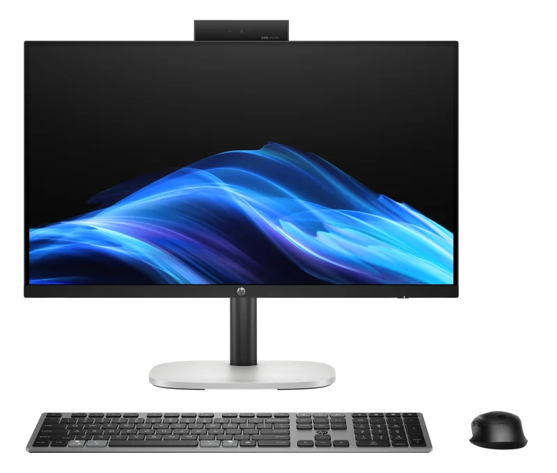 All-in-One HP ProStudio 4 G1i 23.8 inch Non-Touch IPS FHD (1920x1080) LBL Anti-Glare 250 nits, Intel Core Ultra 5 225T 10-Core (2.5GHz, up to 4.9GHz, 20MB), video integrat Intel Graphics, RAM 32GB DDR5 5600MHz (1x32GB), SSD 1TB PCIe-5x4 2280 M.2, No ODD,