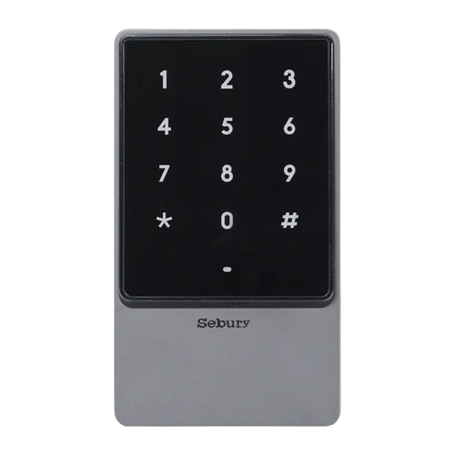 Controler stand-alone cu tastatura touch si cititor card EM 125kHz + Mifare 13.56MHz, carcasa antivandal - SEBURY SEB-sTouch2