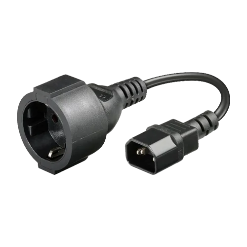 Cablu alimentare IEC - SCHUKO, 20 cm IEC-SCHUKO-20