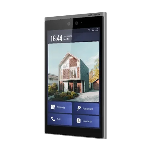 Videointerfon TCP/IP, 10.1' touch screen, 2x2MP, Wi-Fi, Recunoastere Faciala, Card, Alarma - HIKVISION DS-KD9633-WBE6 Hikvision