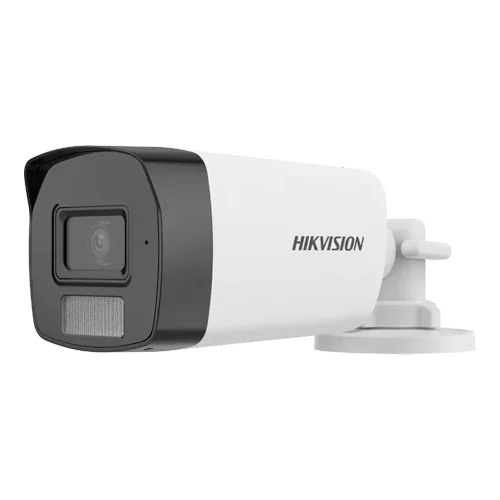Dual Light - Camera analog 2MP, lentila 2.8mm, IR 40m, WL 40m, TVI/AHD/CVI/CVBS, Mic. - HIKVISION DS-2CE17D0T-LFS-2.8mm