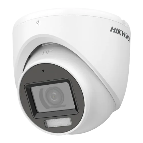 Dual Light - Camera analog 2MP, lentila 2.8mm, IR 30m, WL 20m, TVI/AHD/CVI/CVBS, Mic., IP67 - HIKVISION DS-2CE76D0T-LMFS-2.8mm