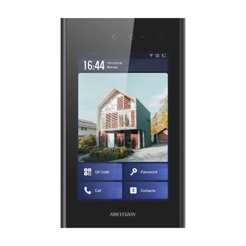 Videointerfon TCP/IP, 8' touch screen, recunoastere faciala - HIKVISION DS-KD9403-E6 Hikvision