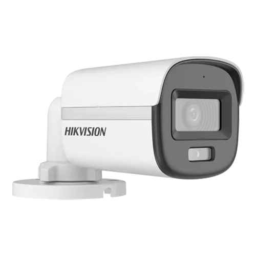 ColorVu, Dual Light - Camera analog 2MP, lentila 2.8mm, IR 20m, WL 20m, TVI/AHD/CVI/CVBS, Mic., IP67 - HIKVISION DS-2CE10DF0T-LFS-2.8mm
