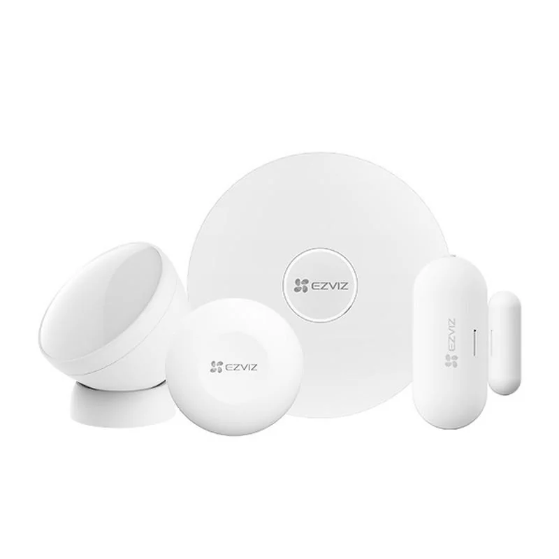 Kit sistem de alarma Smart Home EZVIZ, comunicare Wireless ZigBee CS-B1-HomeSensorKit