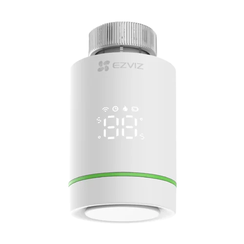 Termostat inteligent EZVIZ, pentru calorifer, afisaj LED, precizie 0.5Â°C, comunicare Wireless ZigBee CS-T55-R100-G