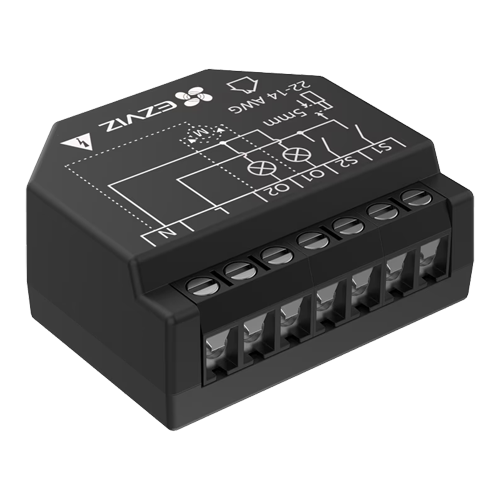 Releu inteligent Wi-Fi pentru aplicatii Smart Home EZVIZ, 2 canale 250Vc.a. max. 16A CS-T36-R100-WM | Altamag.ro