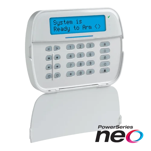 Tastatura LCD alfanumerica, cablata, 128 zone, cititor proximitate, SERIA NEO - DSC HS2LCDPEE3 DSC
