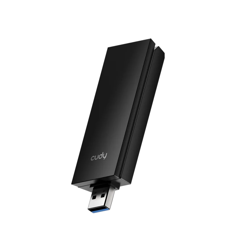 Adaptor Wireless Cudy WU5400, AX5400, Wi-Fi 6 Tri-Band, 2 x Antene interne, standard wireless 802.11 a/b/g/n/ac/ax