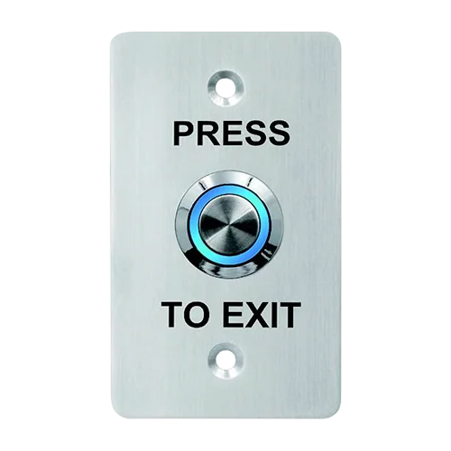 Buton de iesire, montaj ingropat, inox, LED, NO-NC-COM, 86 x 50 mm CSB-508L