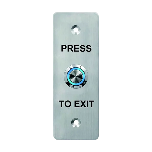 Buton de iesire, montaj ingropat, inox, LED, NO-NC-COM, IP65, 115 x 40 mm CSB-408LW