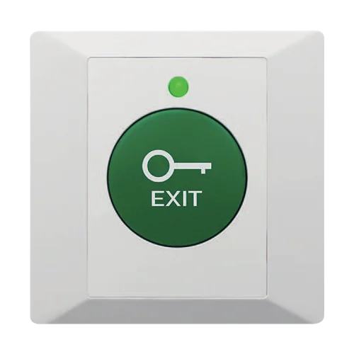 Buton de iesire din plastic, profil ingust, LED, buzzer CSB-86G-LED