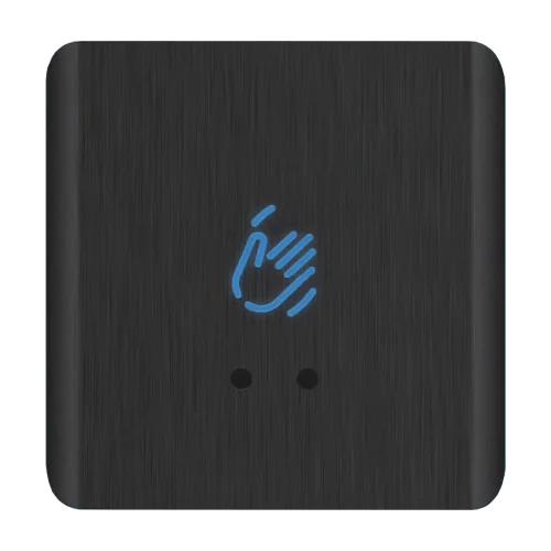 Buton de iesire Touchless ajustabil, aluminiu, negru, montaj aparent, IP66 CSB-20C30S-AL2