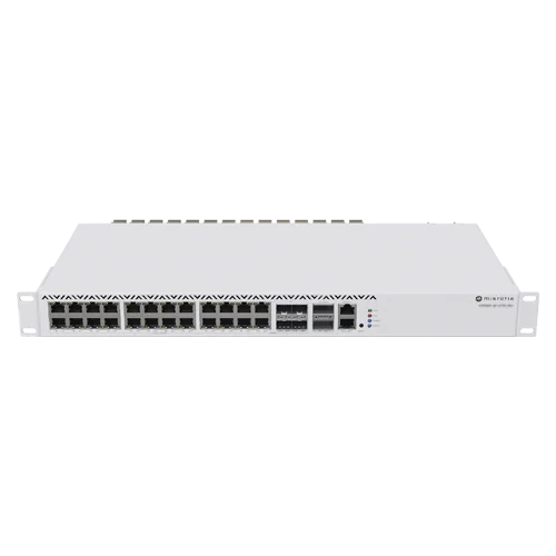 Management Switch 20 RJ45 2.5 Gigabit, 2 x QSFP+, 4 x Combo (2.5 Gigabit sau SFP+) - Mikrotik CRS326-4C+20G+2Q+RM Mikrotik