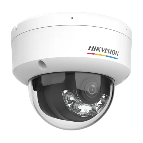 Camera de supraveghere IP Hikvision ColorVu Dual Light Dome DS-2CD1167G2H-LIU-2.8mm, 6MP, IR 30m, WL 30m, PoE, IK08 Hikvision