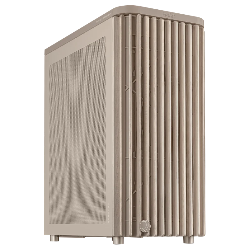 ASUS Proart PA401 Wood Mesh PWM Beige. Type: PC, Product colour: Beige, Supported motherboard form factors: ATX. Front fans installed: 2x 160 mm, Front fans diameters supported: 140,160 mm, Rear fans installed: 1x 120 mm. Supported HDD sizes: 2.5,3.5".