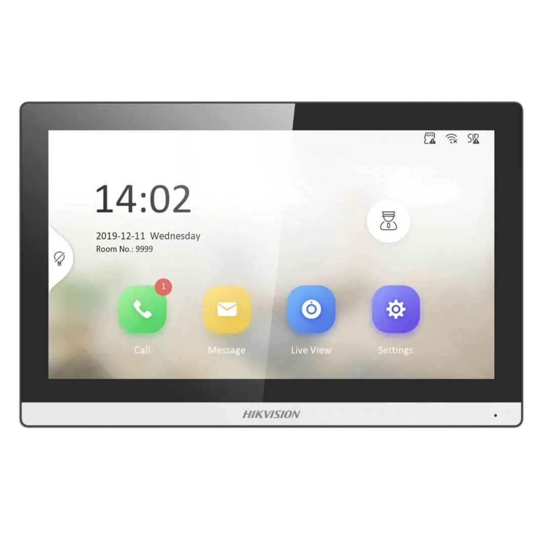 Monitor videointerfon TCP/IP, Wi-Fi, ecran LCD 7', Alarma - HIKVISION DS-KH6350-WTE1