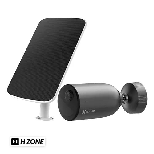 Kit camera IP + panou solar, rezolutie 3MP, Wi-Fi6, baterie 5.200 mAh, Audio bidirectional - EZVIZ CS-EB3-3MP-SP(kit)