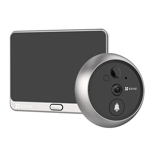 Vizor electronic inteligent, rezolutie 2K, detectie persoana, Ecran tactil 4.3'', audio bidirectional, Wi-Fi - EZVIZ CS-DP2-2K
