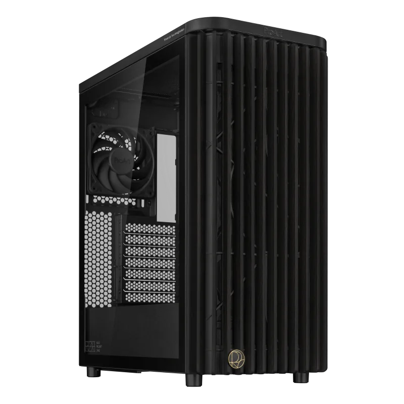 ASUS ProArt PA401 - Tempered Glass Panel. Type: PC, Product colour: Black, Supported motherboard form factors: ATX. Front fans installed: 2x 160 mm, Front fans diameters supported: 140,160 mm, Rear fans installed: 1x 120 mm. Supported HDD sizes: