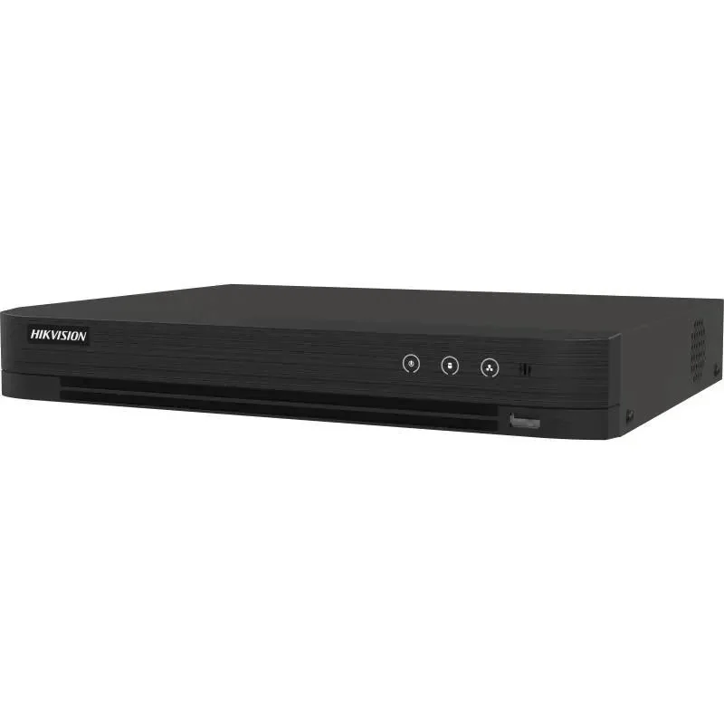 DVR AcuSense, 4 ch analog max. 4K+ 4 ch IP max. 4K, Alarma I/O - HIKVISION iDS-7204HTHI-M1-S(4A+4/1ALM)