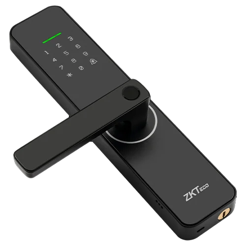 Incuietoare hoteliera WiFi, cititor de amprenta, carduri, tastatura IoT Smart Lock - ZKTeco DL-ML100