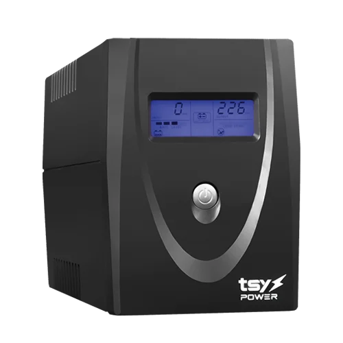 UPS TSY Power, 600VA/360W, LCD, AVR-Repornire automata, Management, 2 x Schuko, 2 x RJ45, 1 X USB type B TSY-MP-0K6-LCD