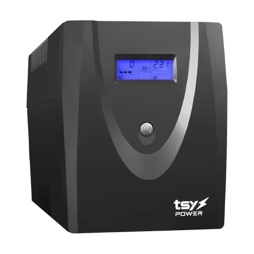 UPS TSY Power, 2000VA/1200W, LCD, AVR-repornire automata, Management, 4 x Schuko, 2 x RJ45, 1 X USB type B TSY-MP-2K0-LCD