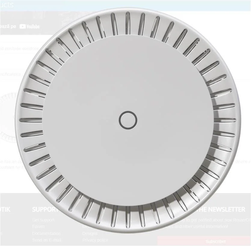 cAP ax, 2 x Gigabit (PoE-OUT/IN), 802.11b/g/n/ax 2.4GHz, 802.11a/n/ac/ax 5GHz, AX1800 - MikroTik cAPGI-5HaxD2HaxD