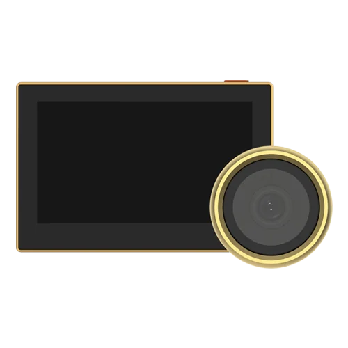 Vizor electronic smart, Wi-Fi, FullHD 1080P, monitor 4.3 inch, acumulator 2200mAh, Auriu - EZVIZ CS-HP2-Golden