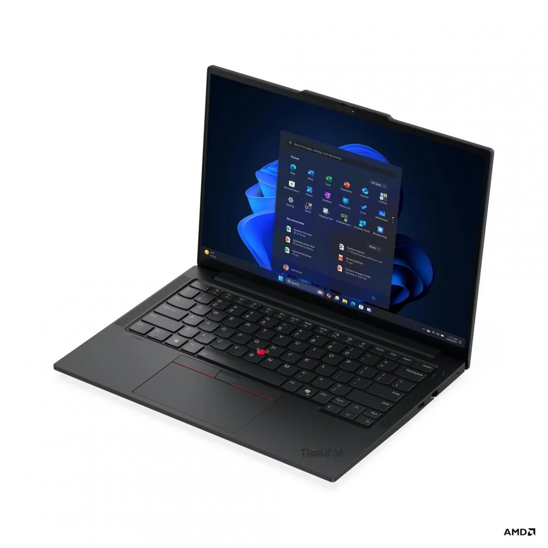 Laptop Business Lenovo ThinkPad E14 Gen 7, cu procesor AMD Ryzen 7 250, 14'' IPS, 16 GB DDR5, 512 GB SSD, AMD Radeon 780M, Fr OS