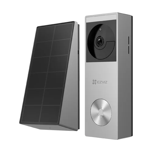 Sonerie video smart, Wi-Fi, 2K, Panou solar, acumulator 5200mAh, PIR, IR 6M, Stocare 32GB - EZVIZ CS-HP3(3MP)