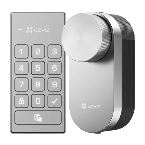 Incuietoare inteligenta cu tastatura multifunctionala, inchidere automata, alerta usa deschisa - EZVIZ CS-DL01/DL01CP