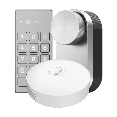 Kit incuietoare inteligenta cu hub pentru conexiune internet inclus si scenarii smart - EZVIZ CS-DL01/DL01CP/A3
