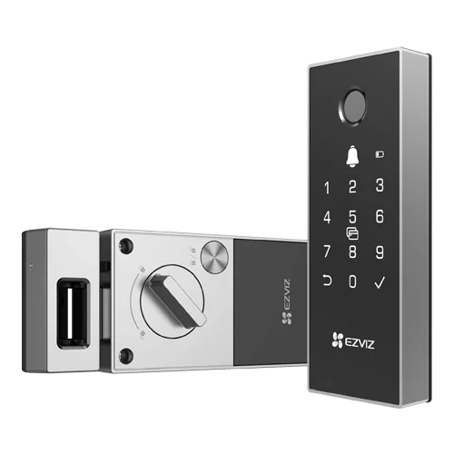 Yala inteligenta, Wi-Fi, multiple metode de deblocare, sonerie incorporata, alarma anti-furt - EZVIZ CS-DL03(WBCP)