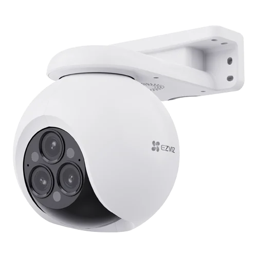 Camera IP Pan&Tilt, Wi-Fi, 3 lentile, 4MP, Audio bidirectional, IR 30m, Color 24/7, Alarma - EZVIZ CS-H80f(3x4MP)