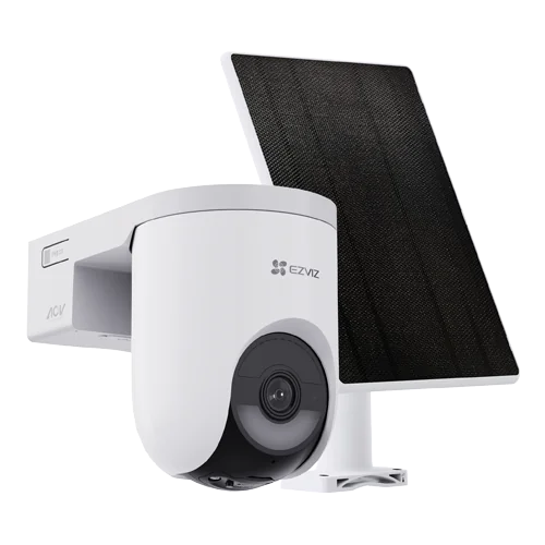 Camera IP Wi-Fi6 PT + panou solar 5W, 4MP, baterie 5.200 mAh, Audio bidirectional, Alarma - EZVIZ CS-HB8c-SP(4MP)