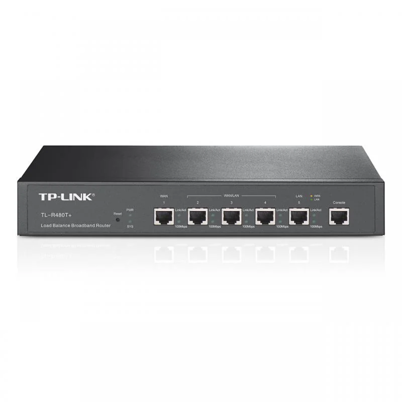 Router 5 porturi RJ45 Gigabit, Load Balancing, 1U - TP-Link Omada TL-R480T+