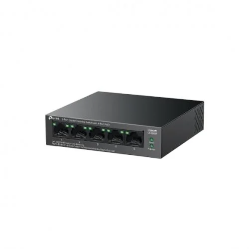 Switch LiteWave, 4 x RJ45 1G PoE, 1 x RJ45 1G, Unmanaged - TP-Link LS105GP